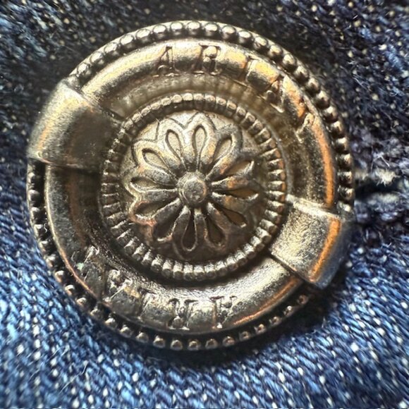 ARIAT π REAL Denim Mid Rise Bootcut Jeans Entwined Stitch Size 31L - Picture 10 of 15